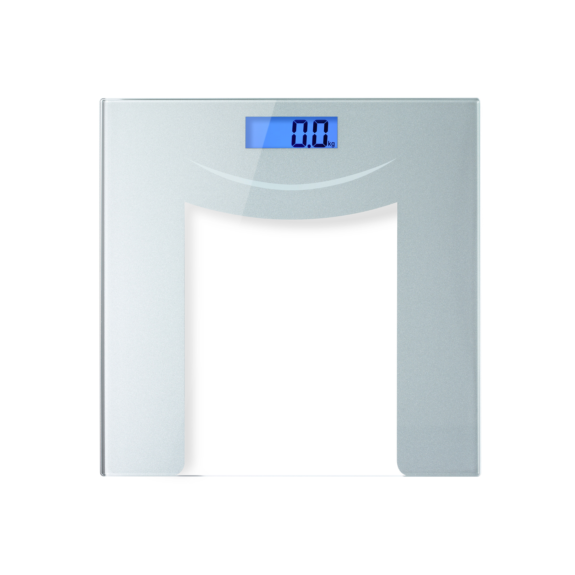 Prominence Home Digital Bathroom Scale for Body Weight, Auto Step-On Design, Ultra Thin - Clear - Glass