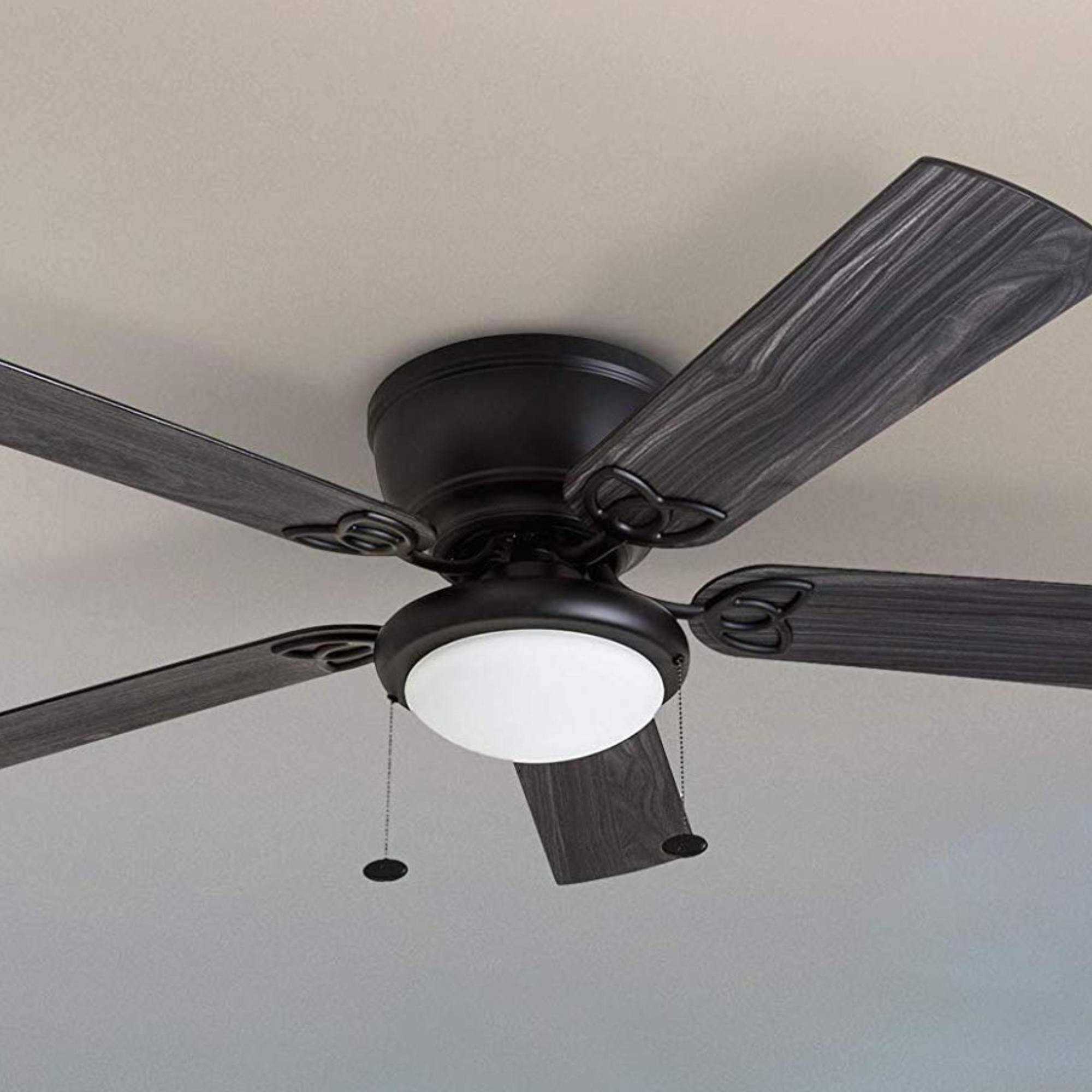 52 Inch Benton, Matte Black, Pull Chain, Ceiling Fan by Prominence Home