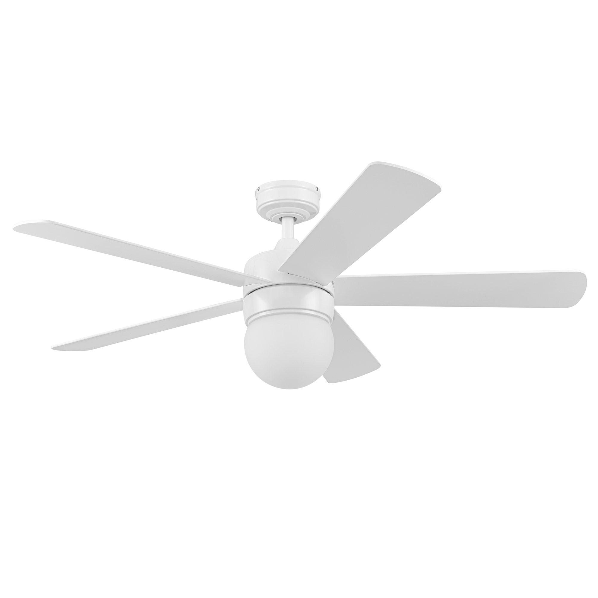 52 Inch Ardrey Kell, White, Remote Control, Ceiling Fan by Prominence Home