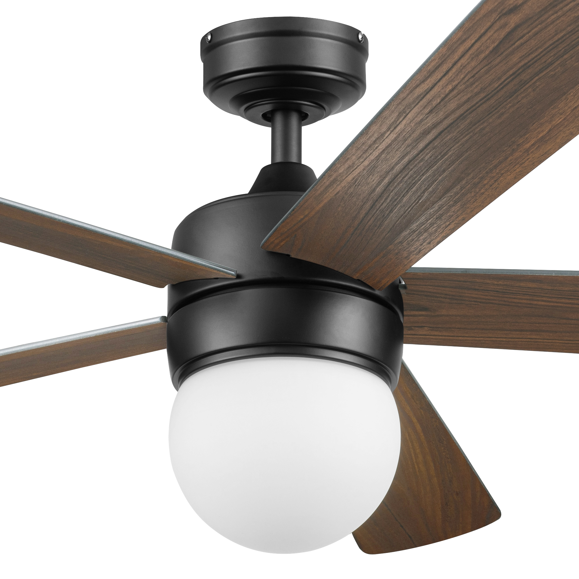 52 Inch Ardrey Kell, Matte Black, Remote Control, Ceiling Fan by Prominence Home