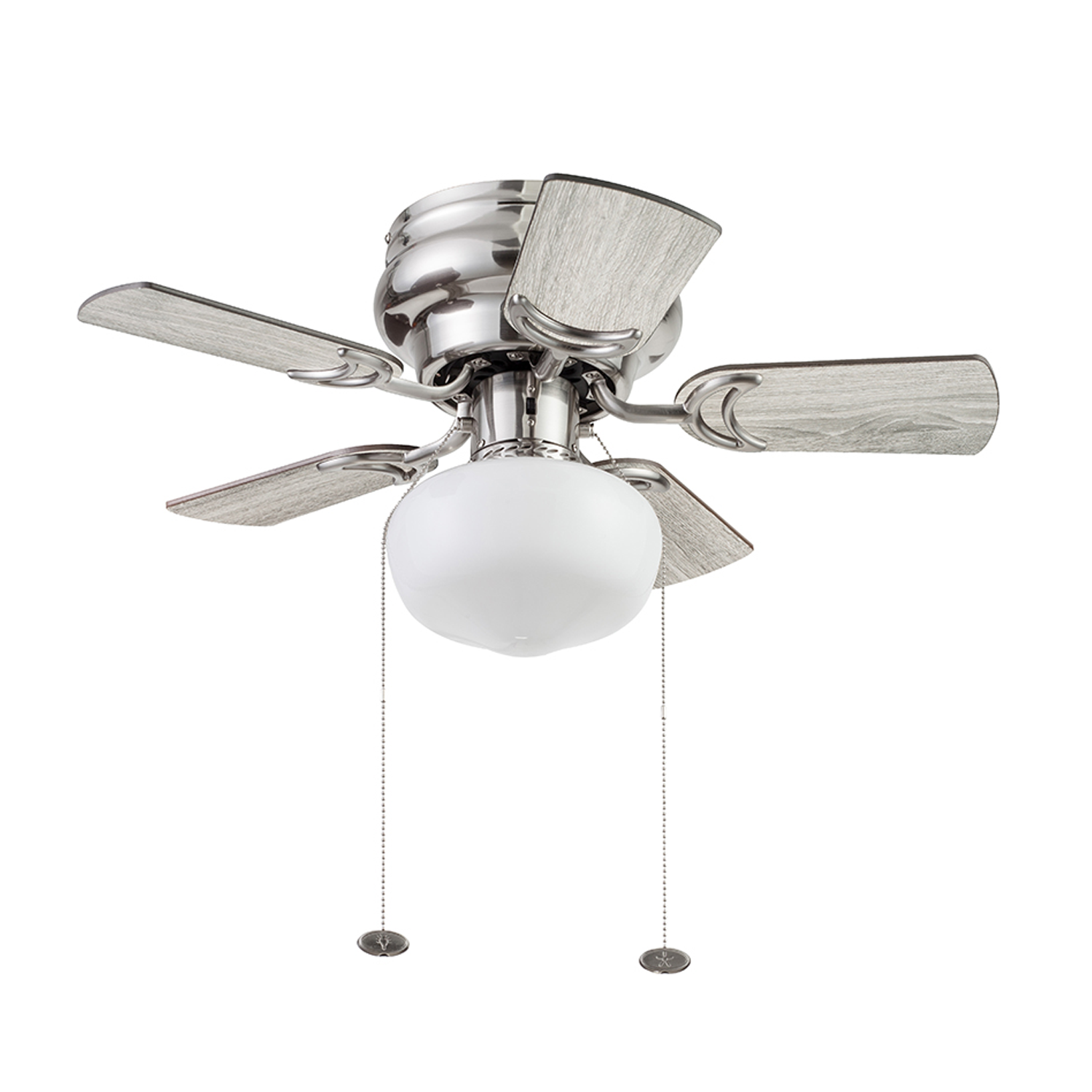 28 Inch Hero, Brushed Nickel, Pull Chain, Ceiling Fan by Prominence Home