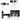 Fairendale, Vanity Light, Two Light, Clear Glass, Matte Black by Prominence Home