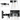 Fairendale, Vanity Light, Three Light, Clear Glass, Matte Black by Prominence Home