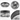 Madalyn, Dome Flushmount Light Fixture, Clear Glass, Espresso by Prominence Home