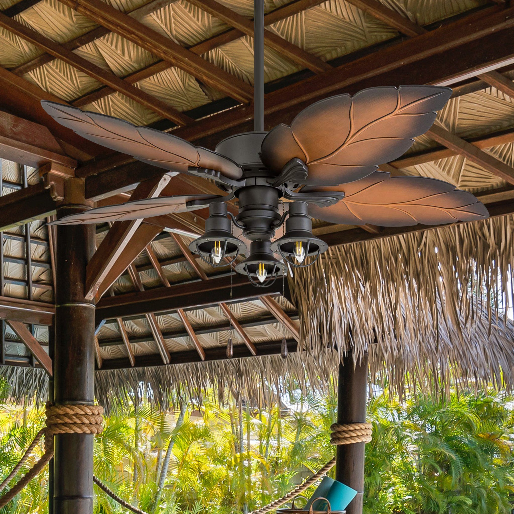 52 Inch Ocean Crest, Bronze, Pull Chain, Indoor/Outdoor Ceiling Fan by Prominence Home