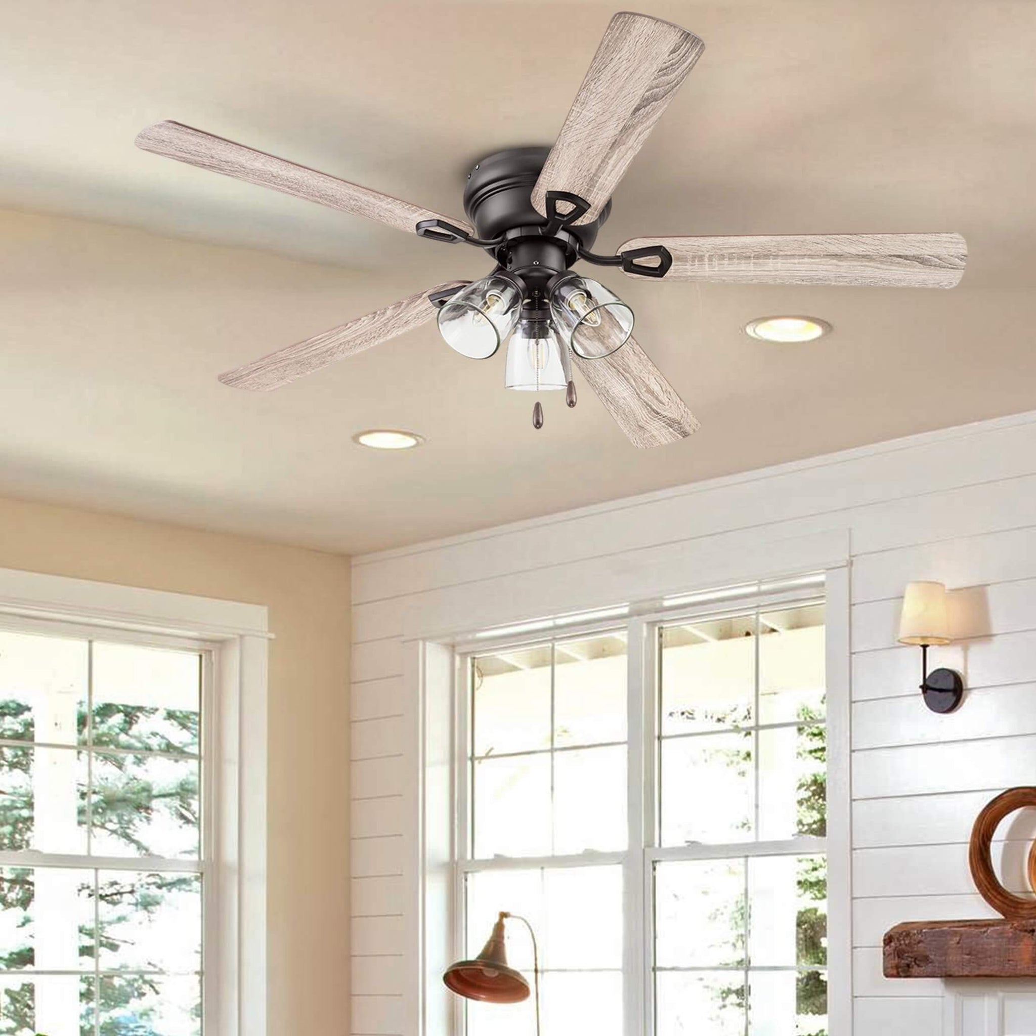 52 Inch Renton, Espresso Bronze, Pull Chain, Ceiling Fan by Prominence Home