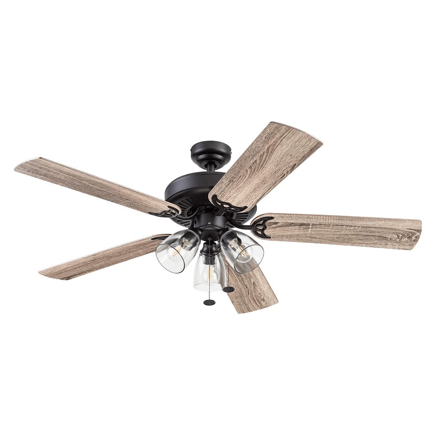 52 Inch Saybrook, Espresso Bronze, Pull Chain, Ceiling Fan by Prominence Home