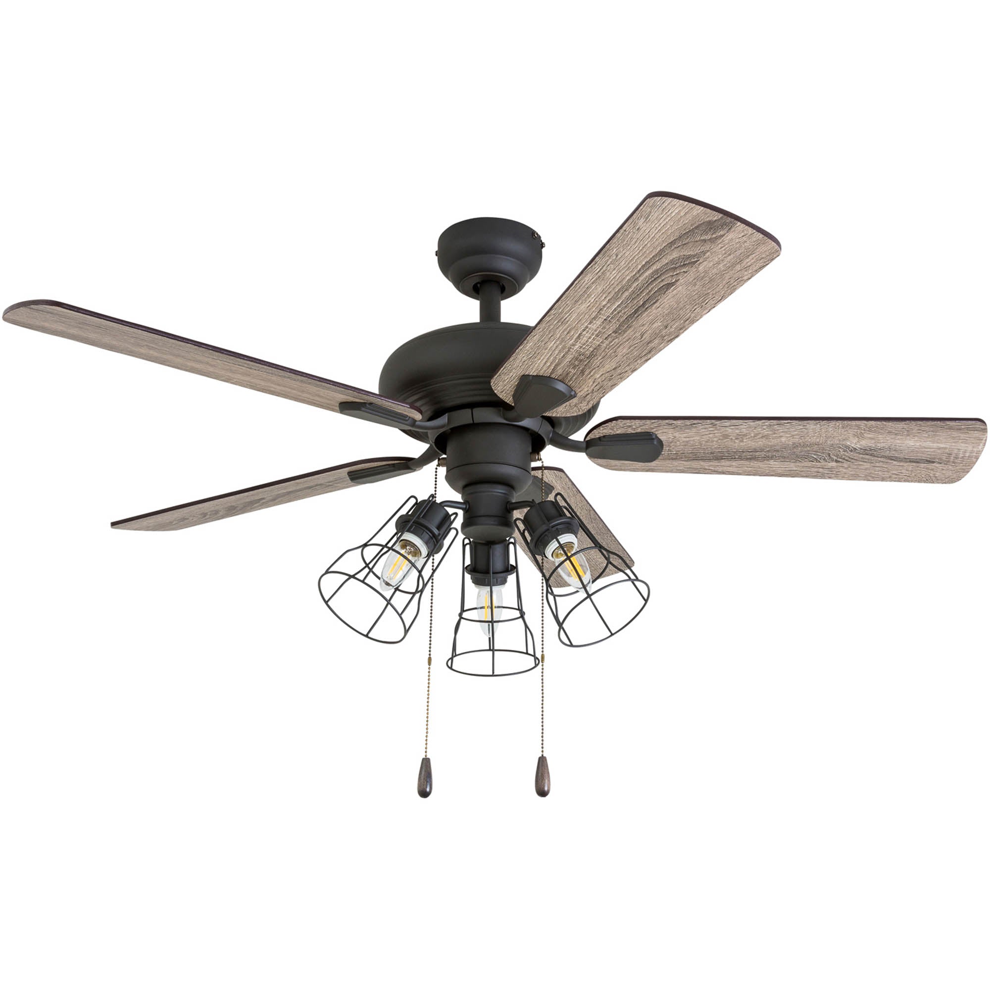 42 Inch Madison County, Bronze, Pull Chain, Ceiling Fan