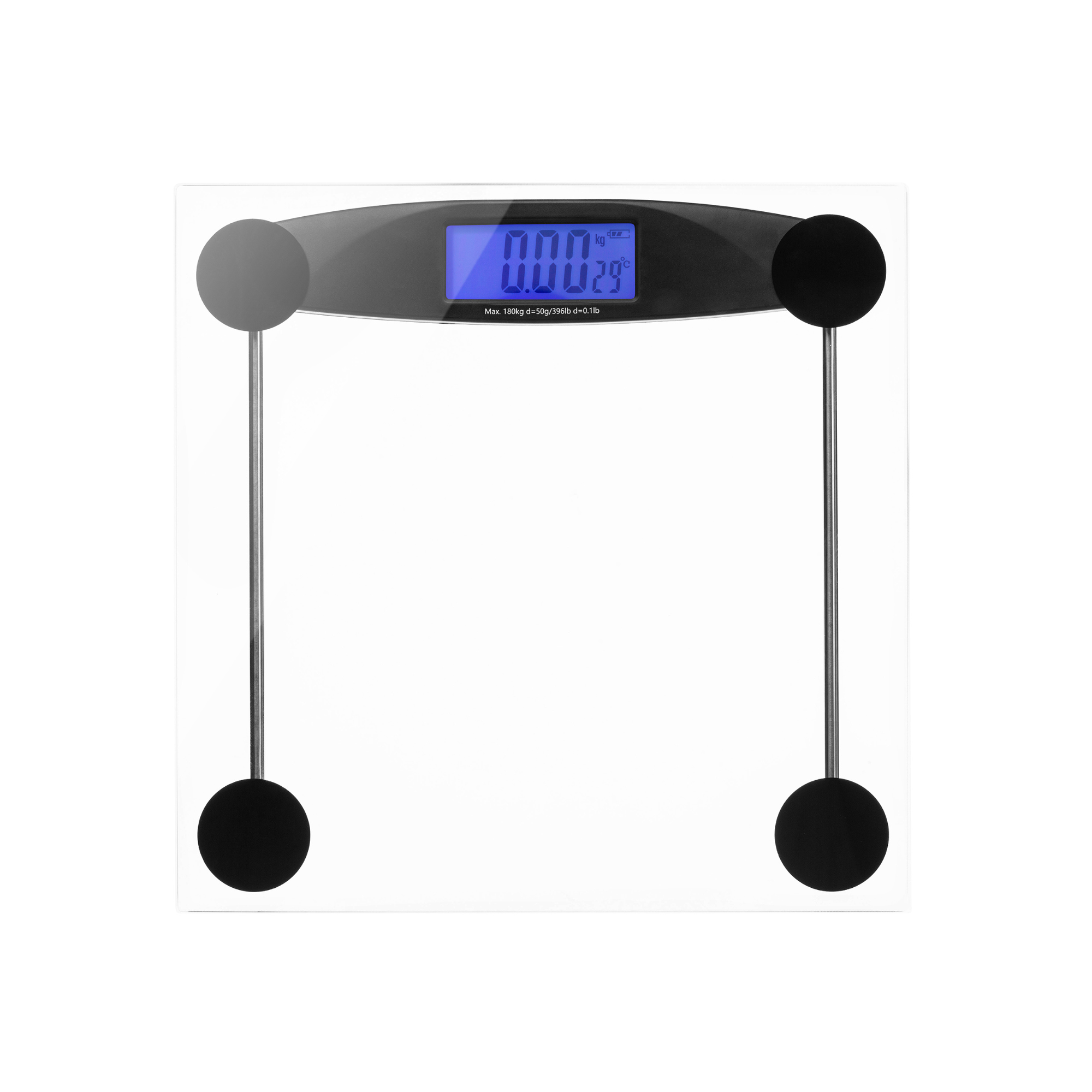 Poplar Home Products Digital Bathroom Scales for Accurate Body Weight – Ultra Thin, Bamboo Scale – Auto Step on Design – 4 Precision Weight Sensors