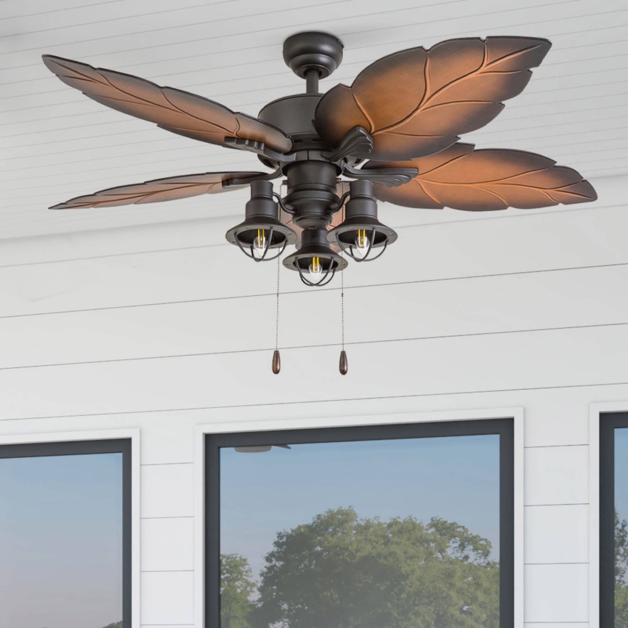 Home Decorators 52inch Bronze Indoor/Outdoor Ceiling Fan shops