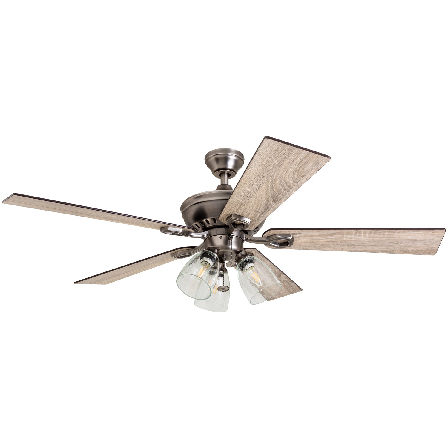 52 Inch Glenmont, Antique Pewter, Pull Chain, Ceiling Fan by Prominence Home