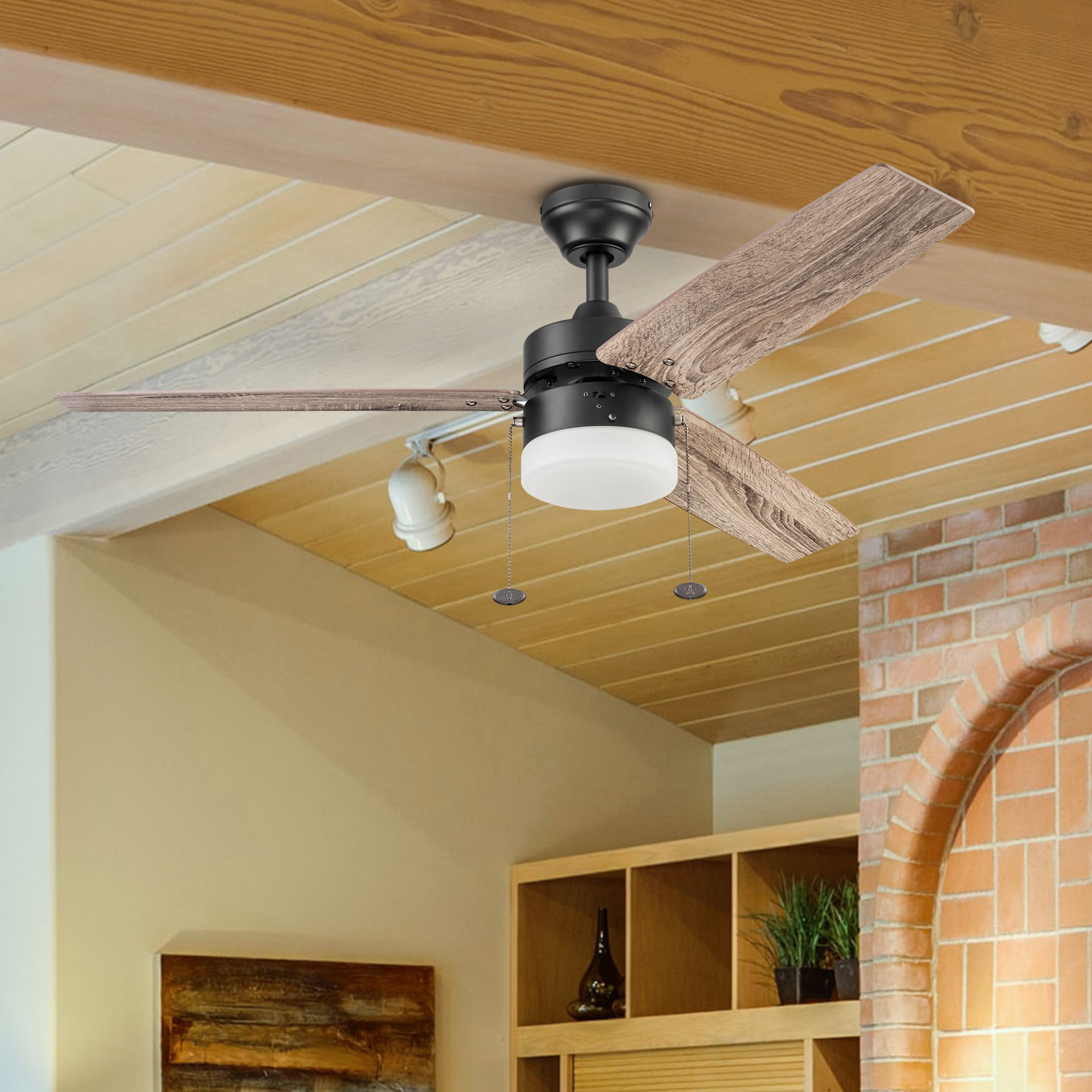 48 Inch Reston, Bronze, Pull Chain, Ceiling Fan by Prominence Home