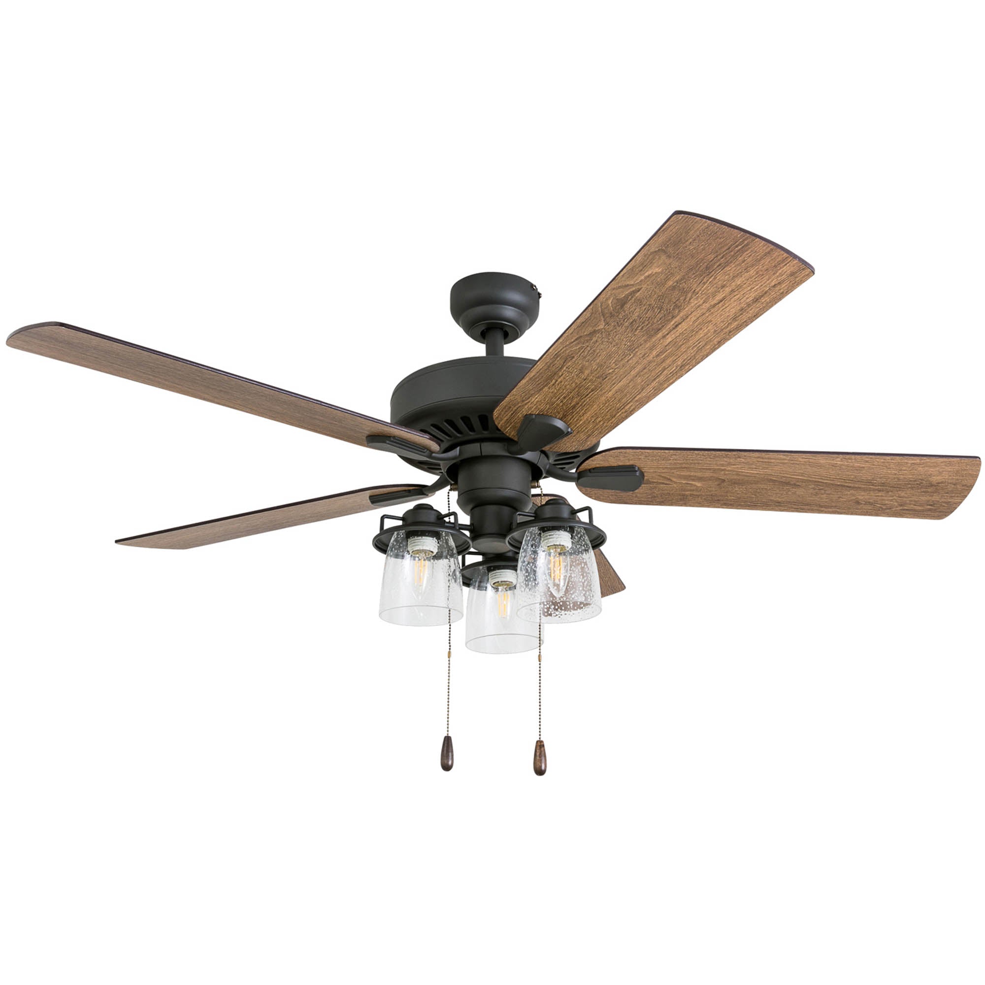 52 Inch Briarcrest, Bronze, Pull Chain, Ceiling Fan