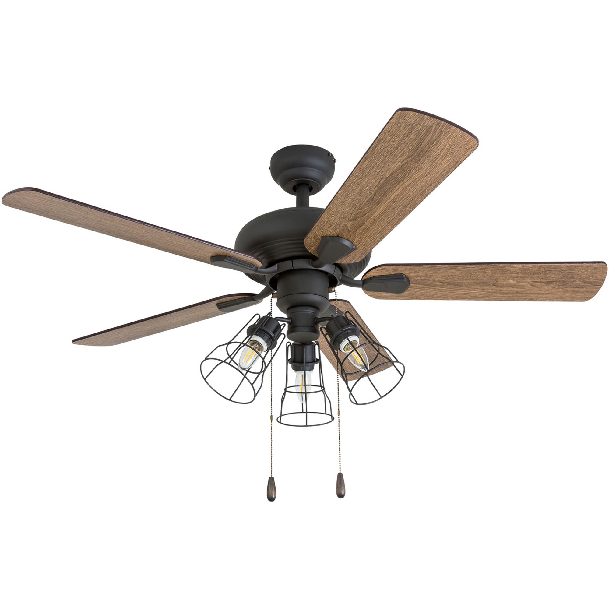 42 Inch Madison County, Bronze, Pull Chain, Ceiling Fan