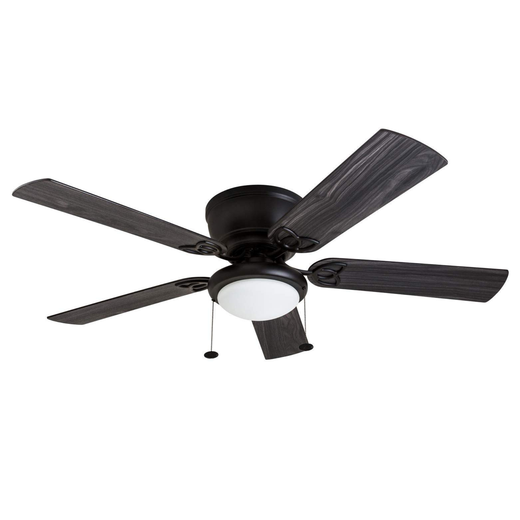 52 Inch Benton, Matte Black, Pull Chain, Ceiling Fan by Prominence Home