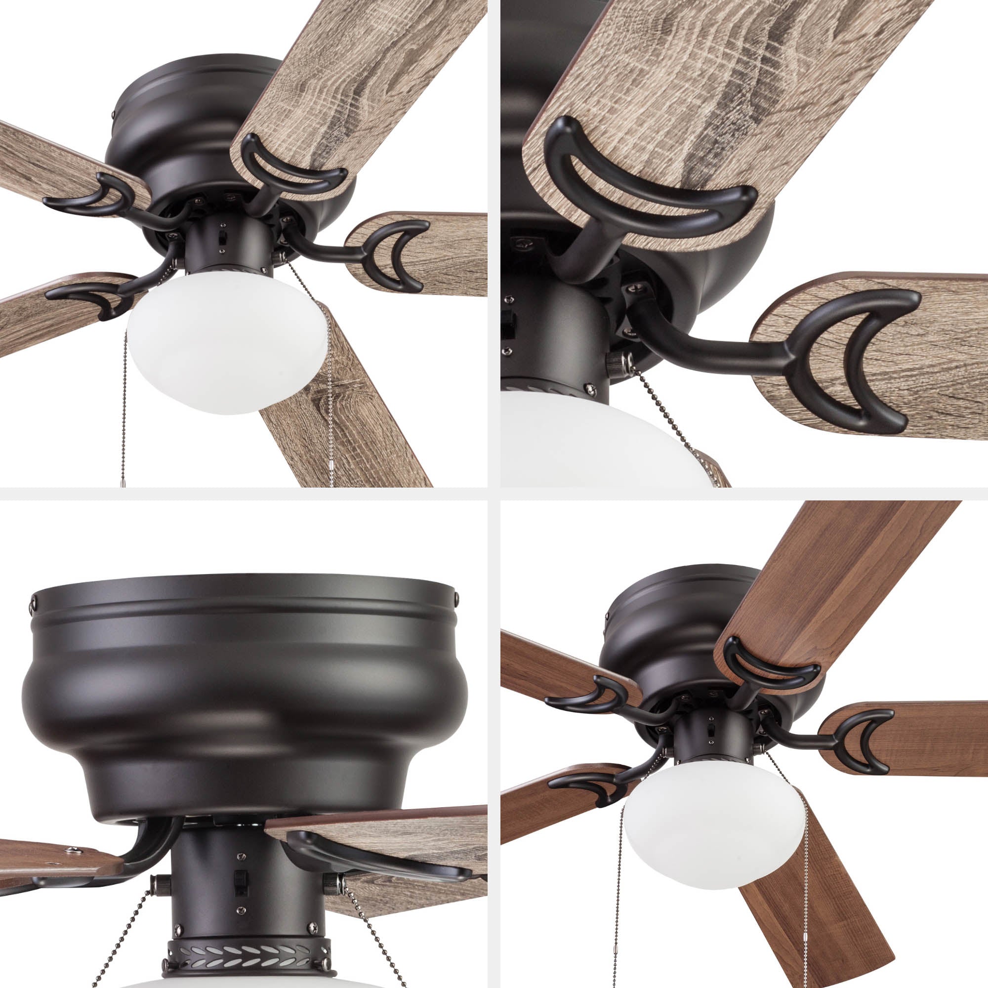 44 Inch Alvina, Bronze, Pull Chain, Ceiling Fan