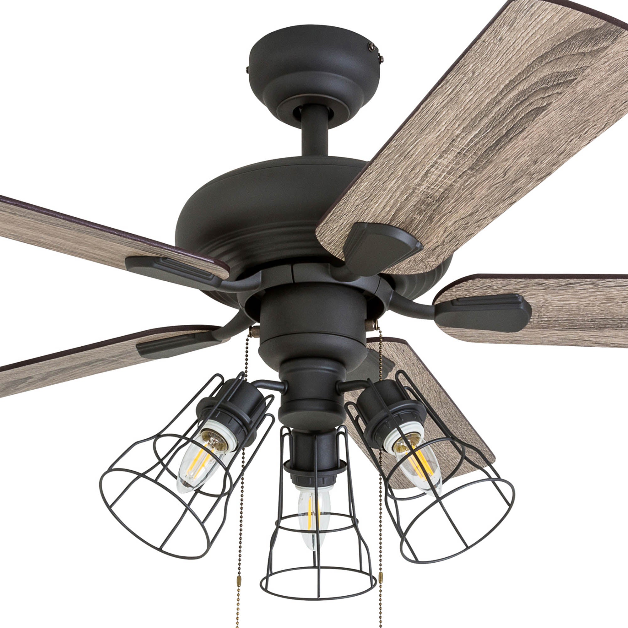 42 Inch Madison County, Bronze, Pull Chain, Ceiling Fan