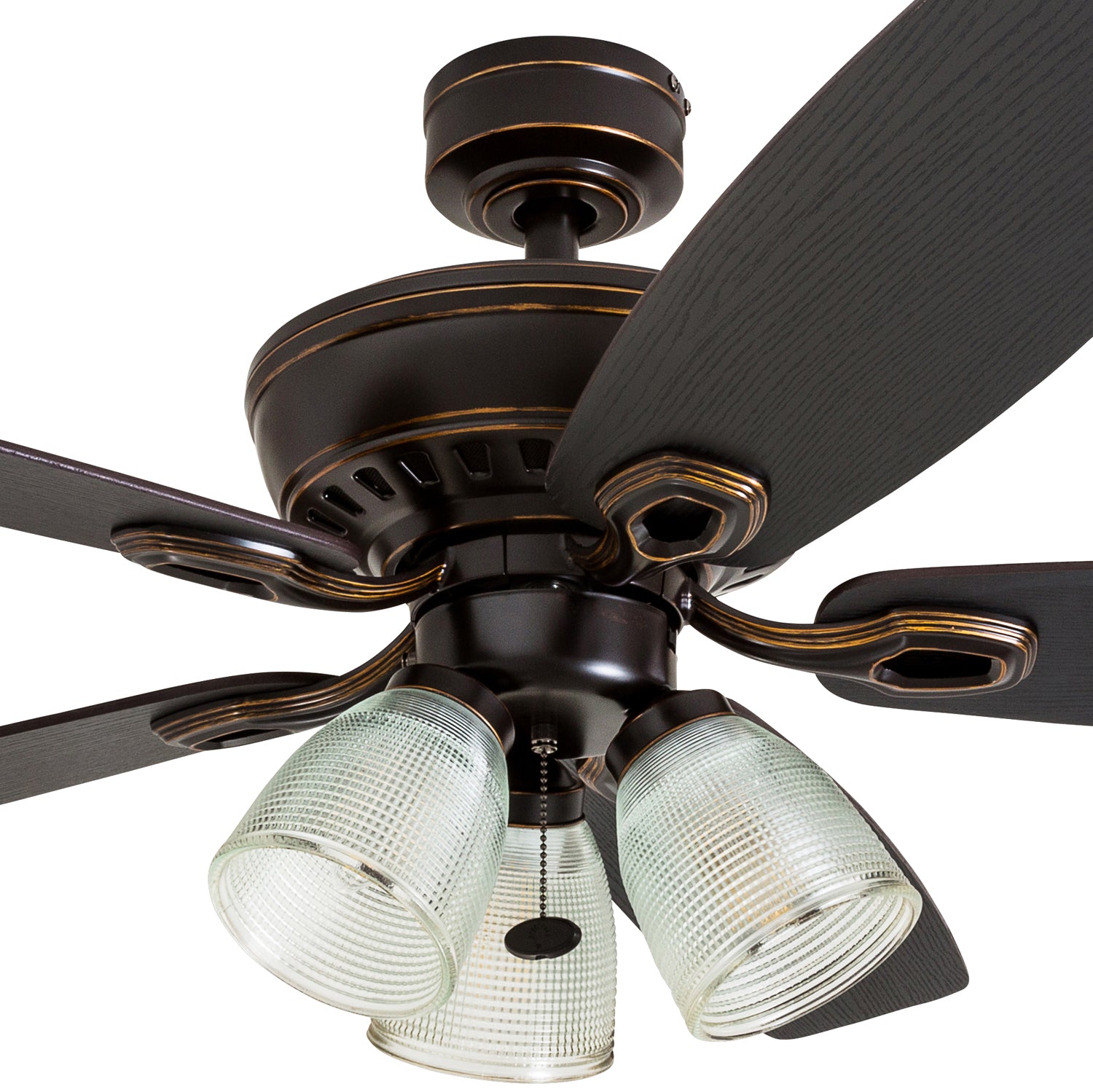 52 Inch Marston, Oil Rubbed Bronze, Pull Chain, Ceiling Fan by Prominence Home