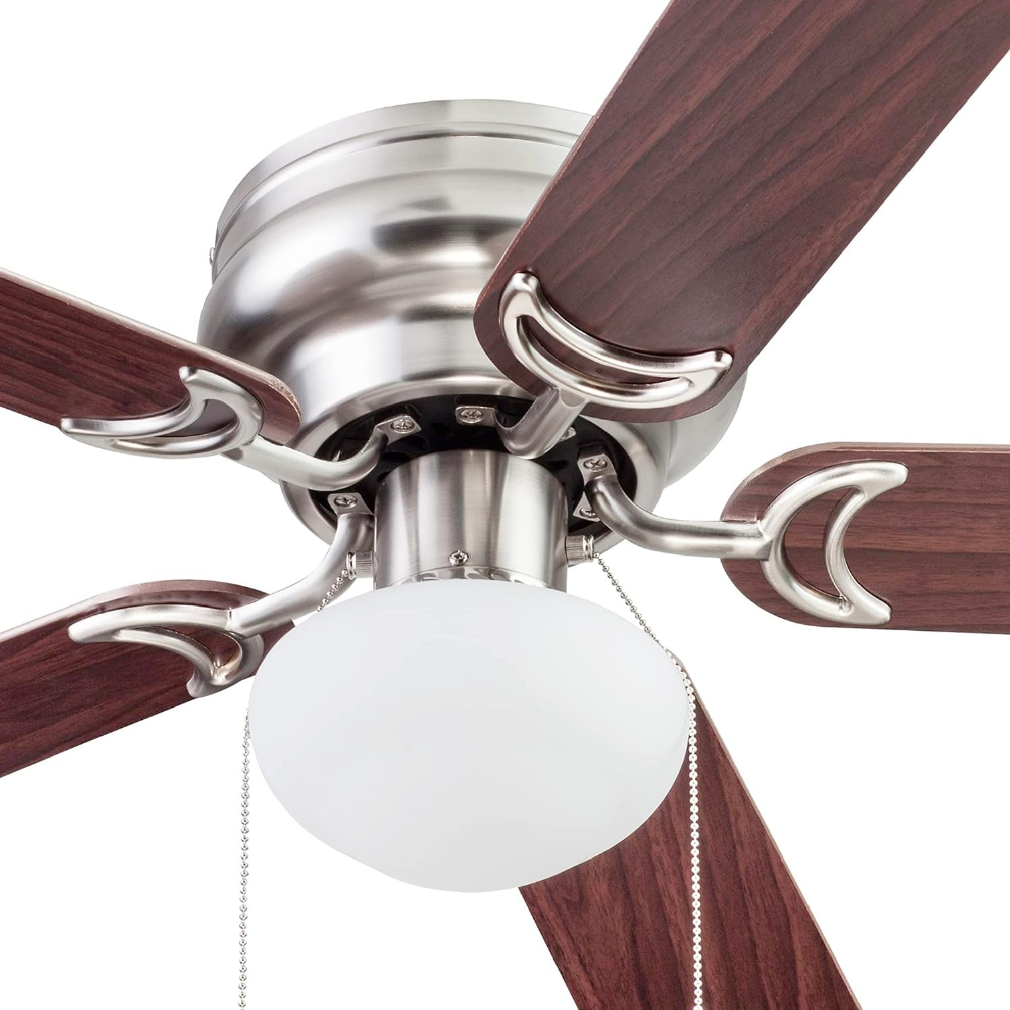44 Inch Alvina, Satin Nickel, Pull Chain, Ceiling Fan by Prominence Home