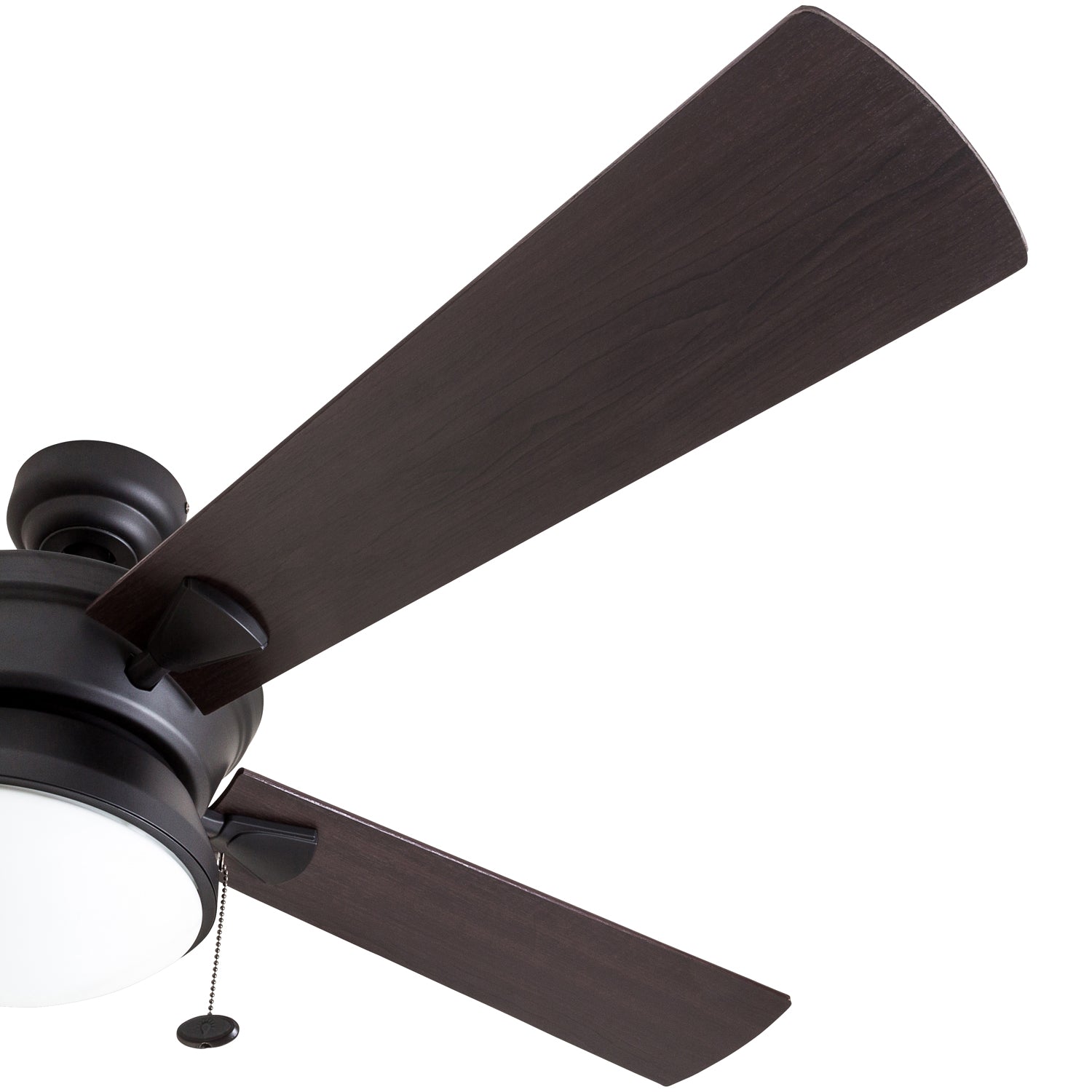 52 Inch Auletta, Matte Black, Pull Chain, Indoor/Outdoor Ceiling Fan by Prominence Home