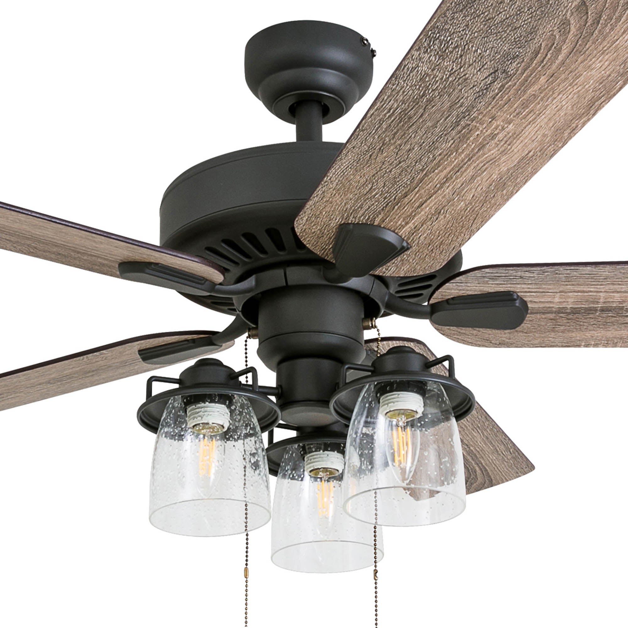 52 Inch Briarcrest, Bronze, Pull Chain, Ceiling Fan