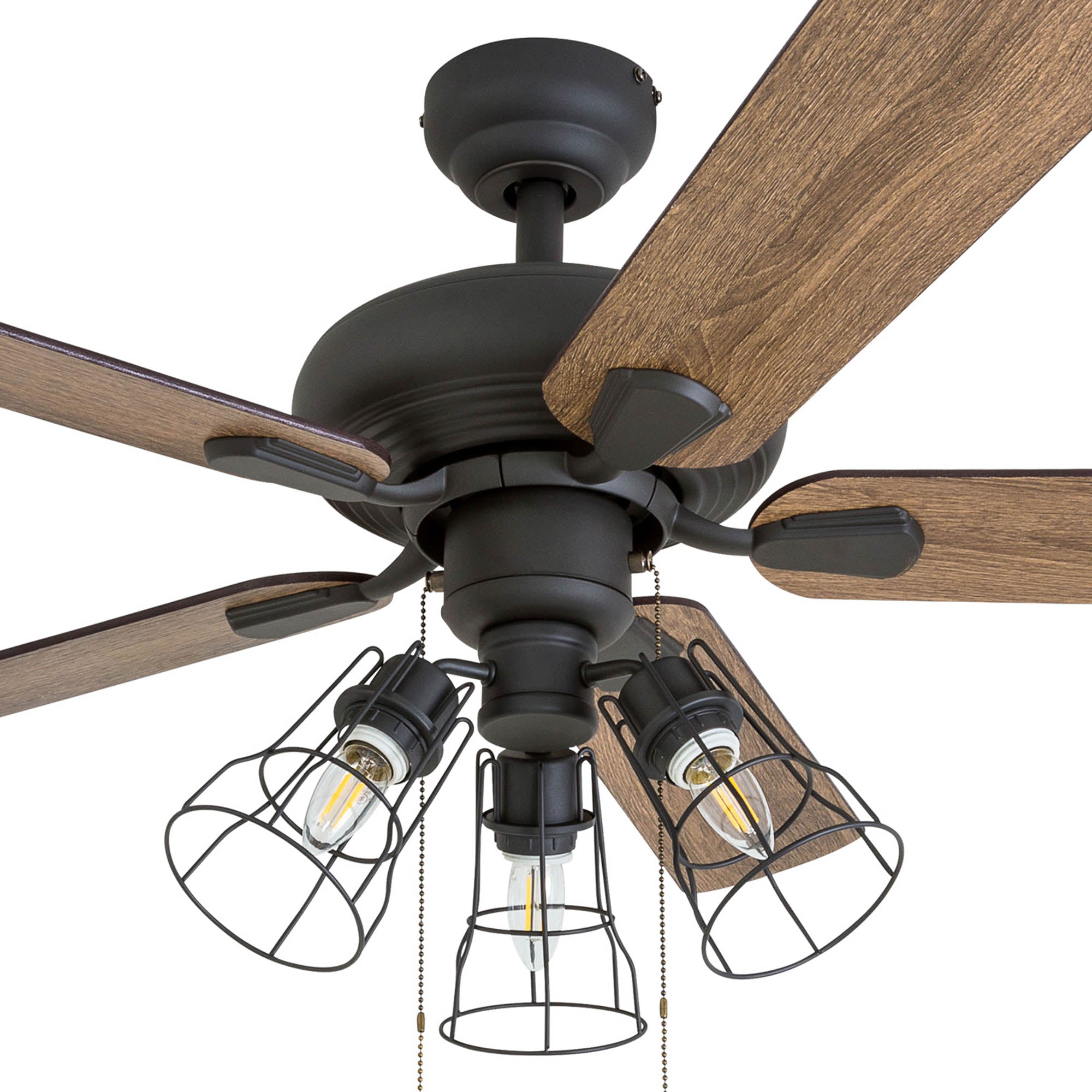 42 Inch Madison County, Bronze, Pull Chain, Ceiling Fan