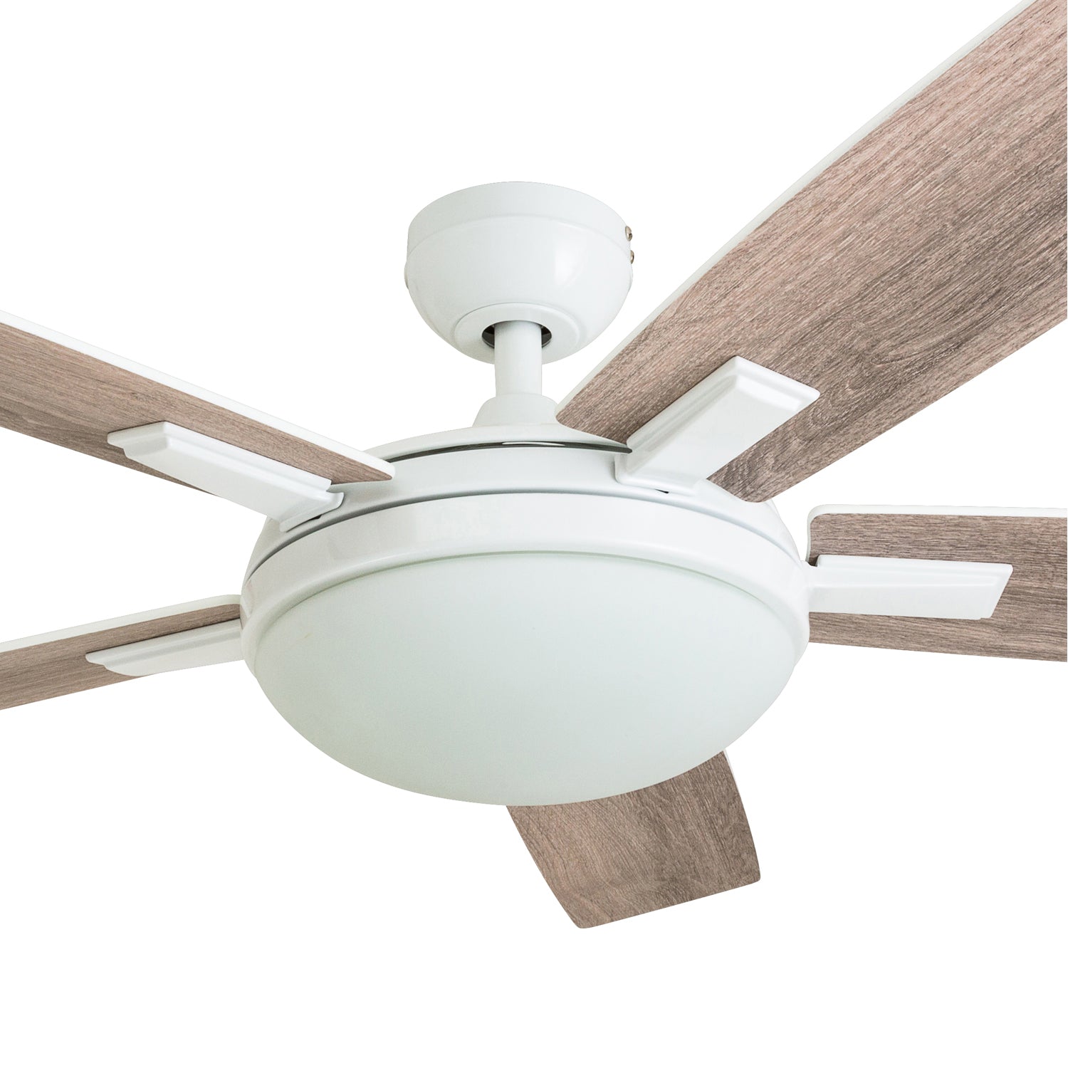 52 Inch Emporia, White, Remote Control, Ceiling Fan by Prominence Home