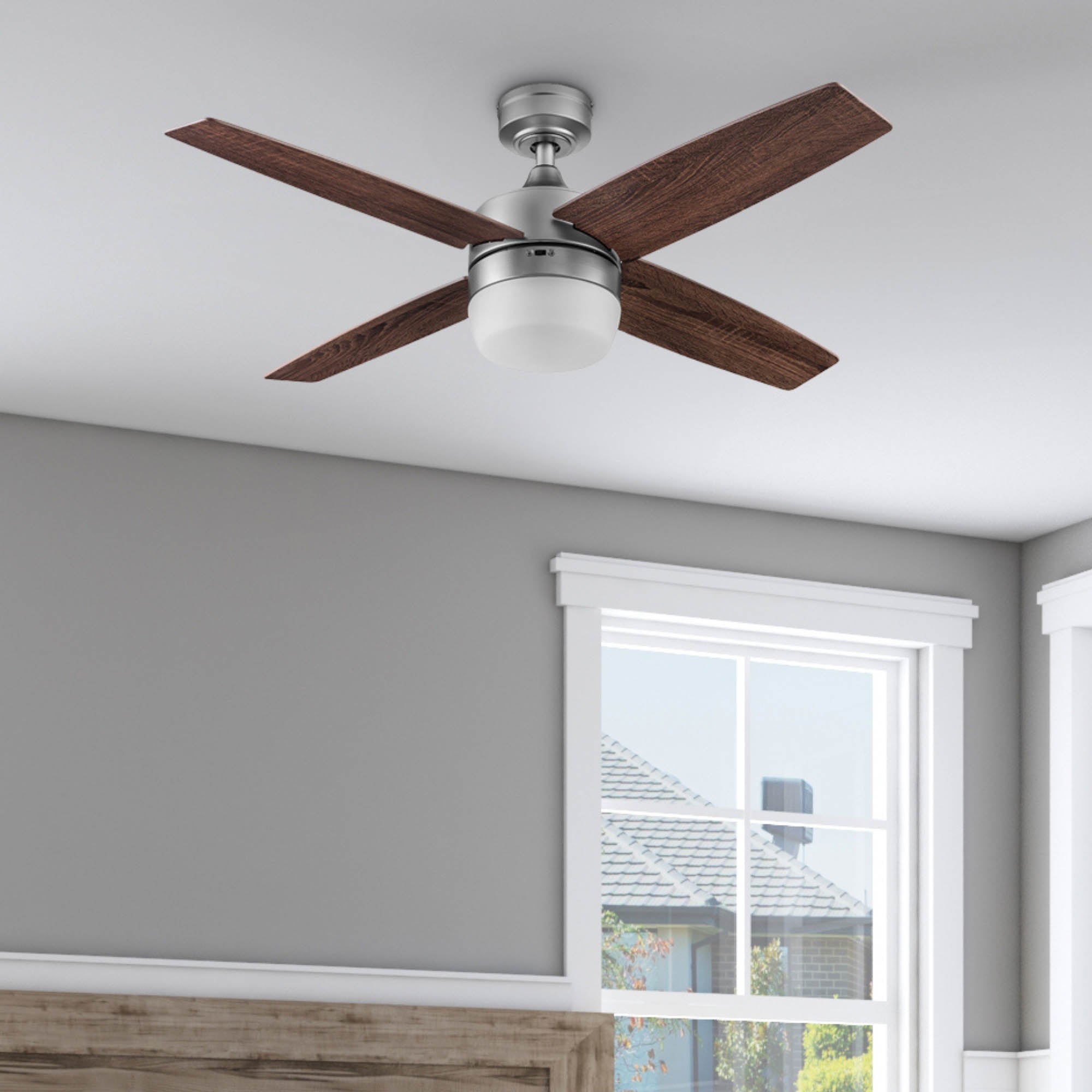 44 Inch Atlas, Pewter, Remote Control, Ceiling Fan