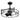 22 Inch Honeywell Padfield Matte Black Ceiling Fan with Clear Glass Light and Remote by Honeywell