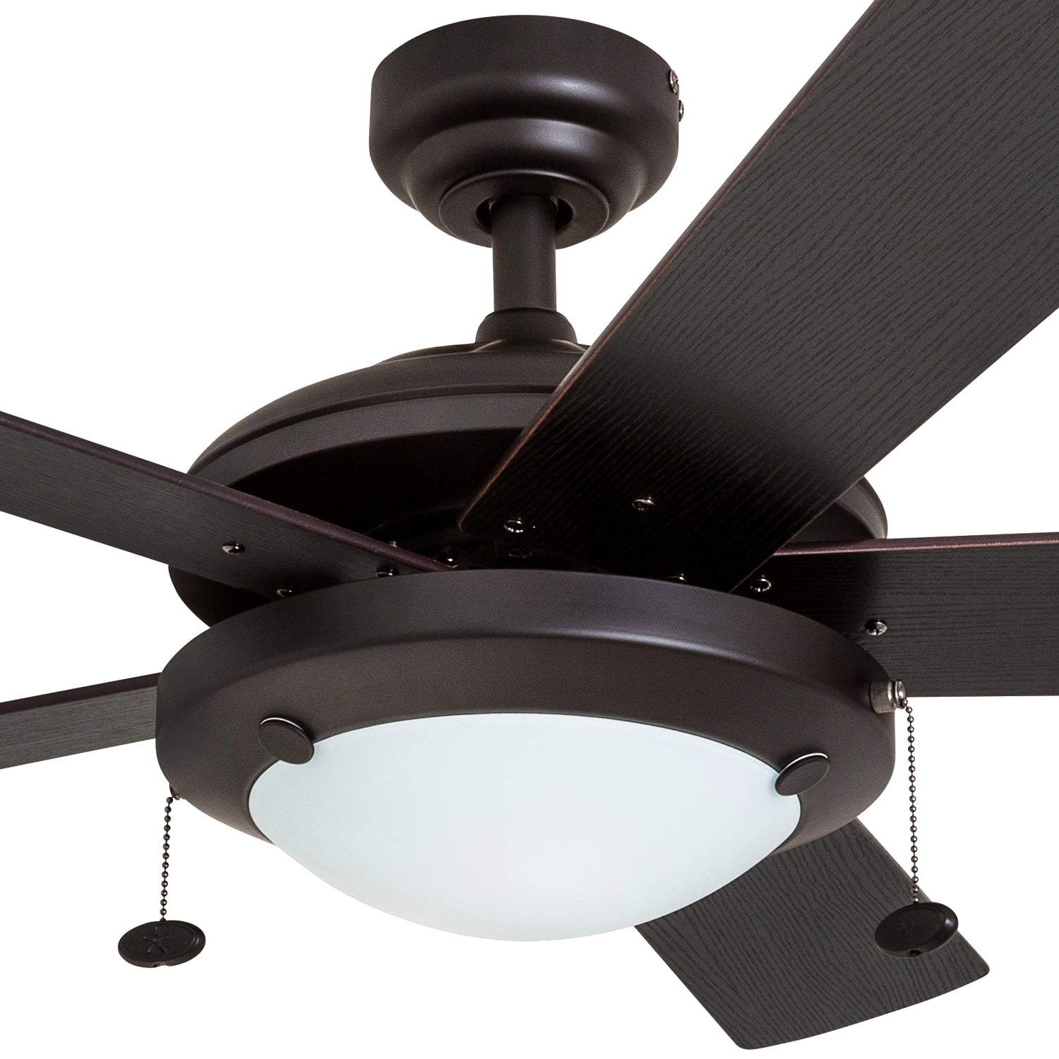 52 Inch Bolivar, Espresso, Pull Chain, Ceiling Fan by Prominence Home