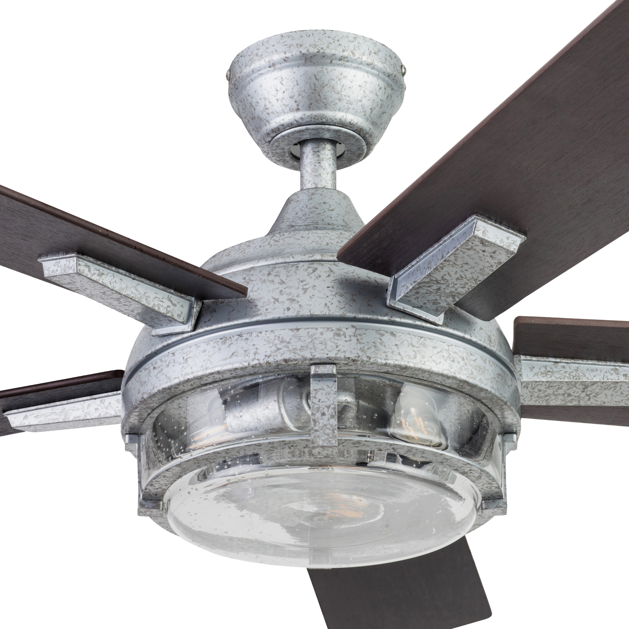 52 Inch Freyr, Galvanized, Remote Control, Indoor/Outdoor Ceiling Fan by Prominence Home