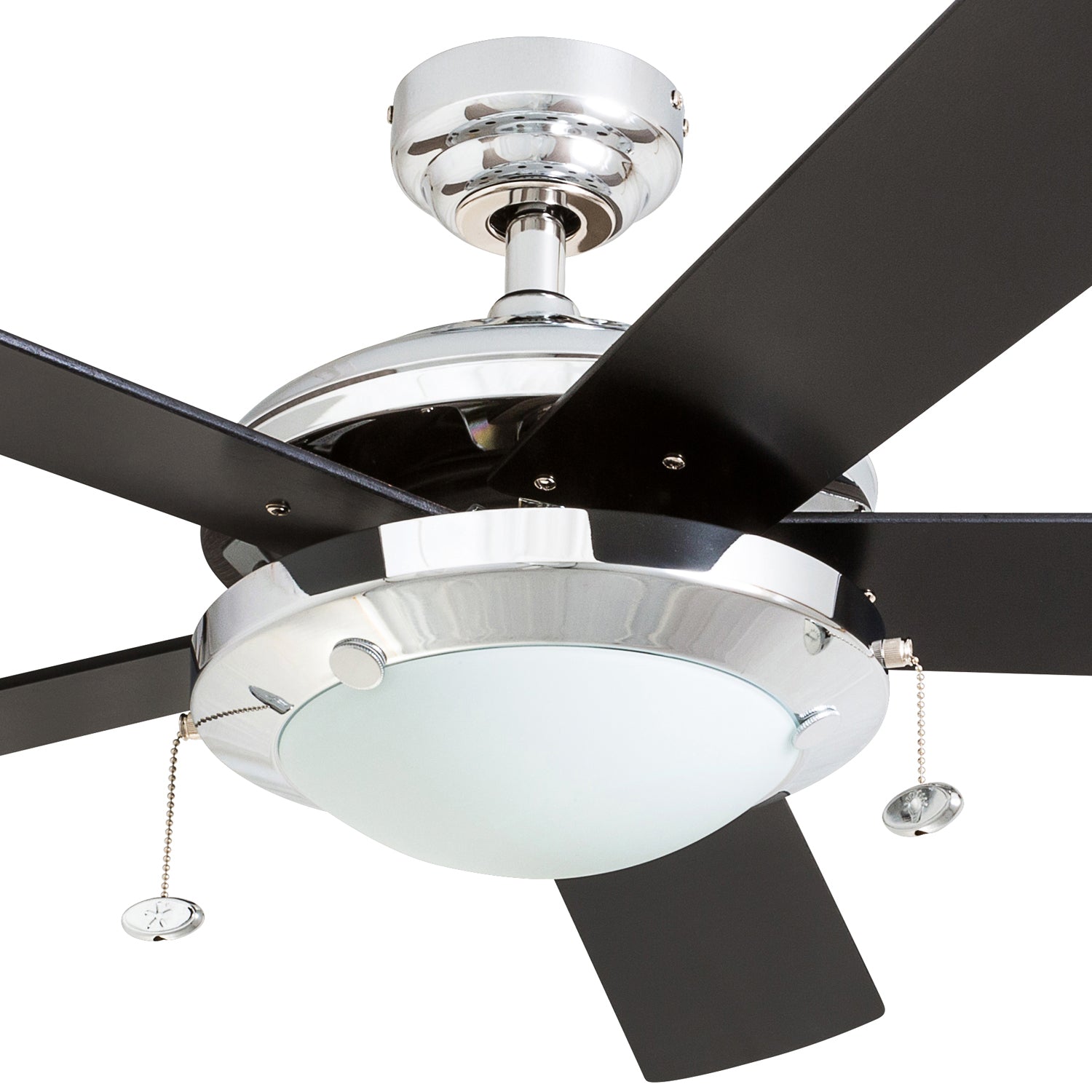 52 Inch Bolivar, Chrome, Pull Chain, Ceiling Fan by Prominence Home