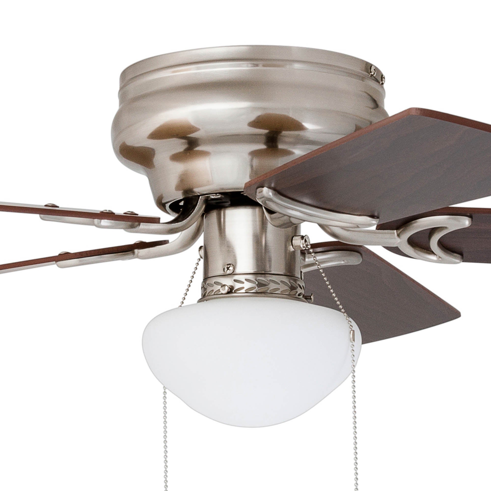 42 Inch Alvina, Satin Nickel, Pull Chain, Ceiling Fan