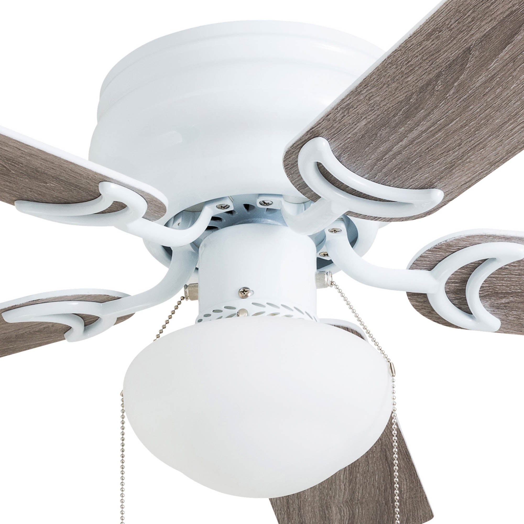 42 Inch Alvina, White, Pull Chain, Ceiling Fan