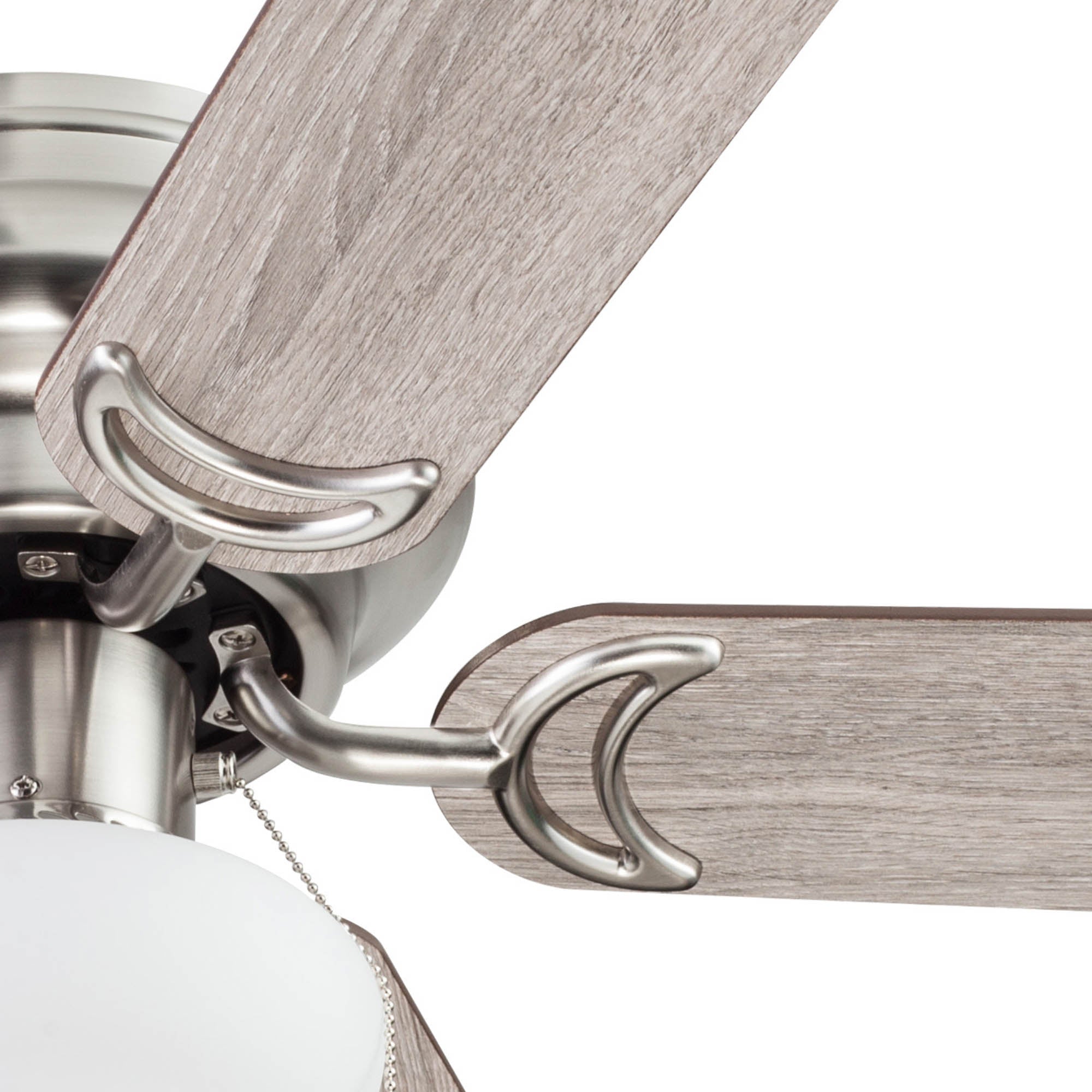 44 Inch Alvina, Satin Nickel, Pull Chain, Ceiling Fan