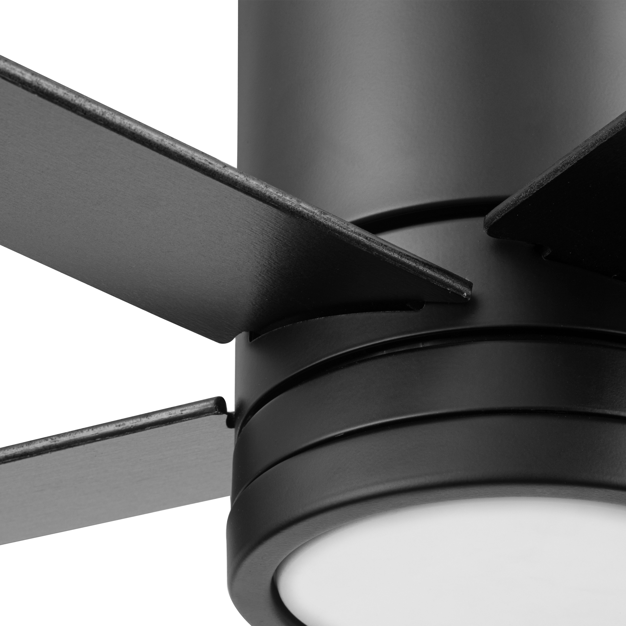 52 Inch Honeywell Graceshire Matte Black Ceiling Fan with Light and Remote