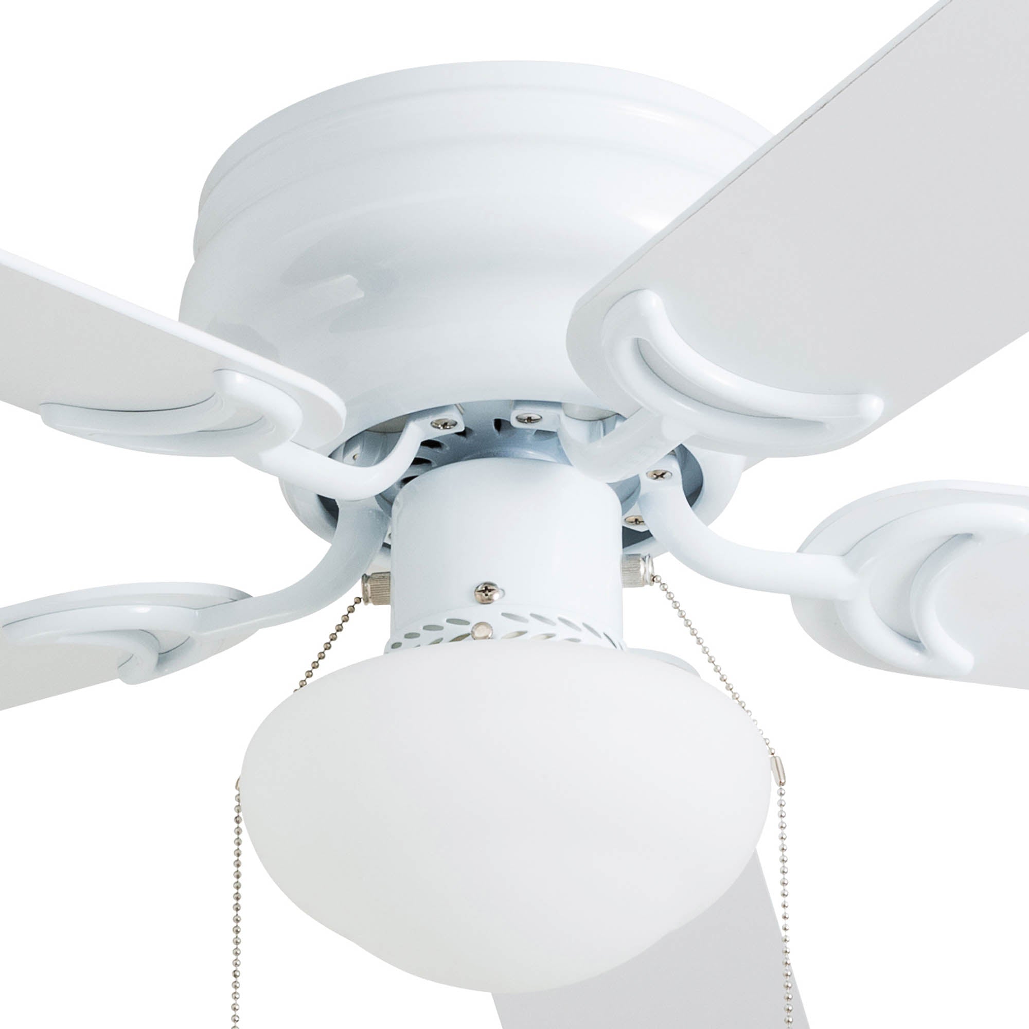 42 Inch Alvina, White, Pull Chain, Ceiling Fan