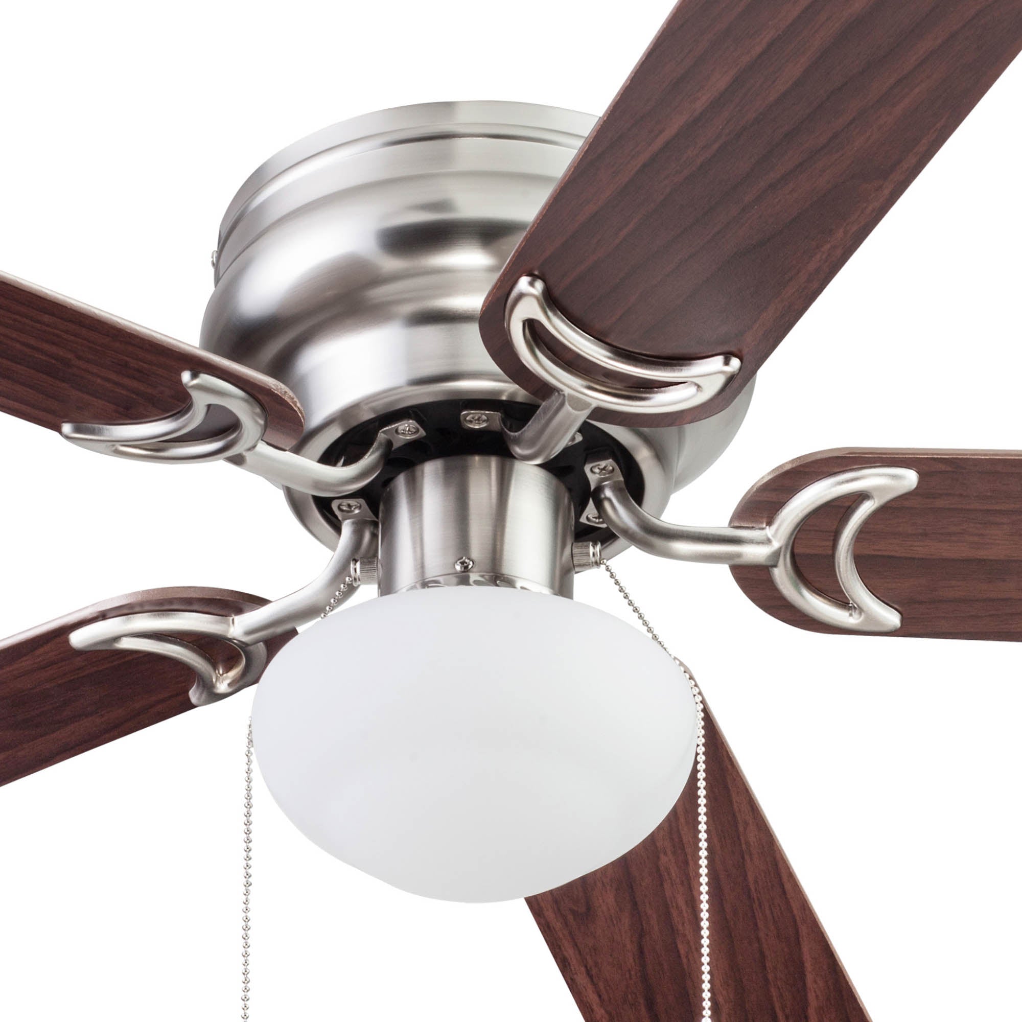 44 Inch Alvina, Satin Nickel, Pull Chain, Ceiling Fan