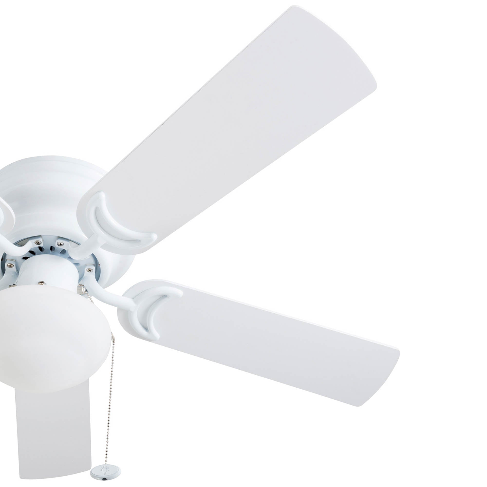 42 Inch Alvina, White, Pull Chain, Ceiling Fan