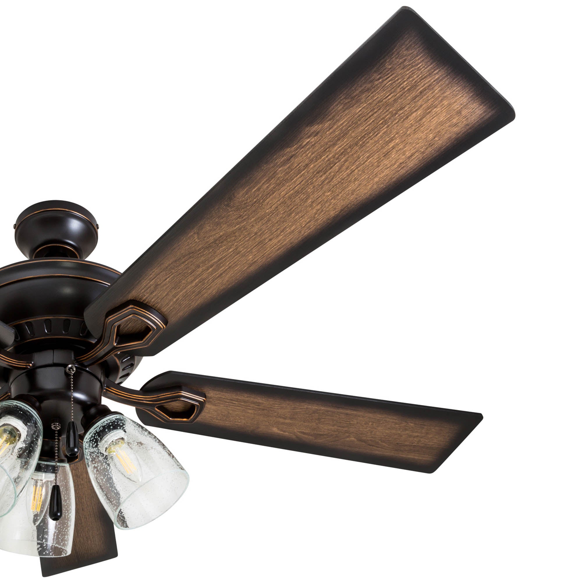 52 Inch Glenmont, Oil Rubbed Bronze, Pull Chain, Ceiling Fan