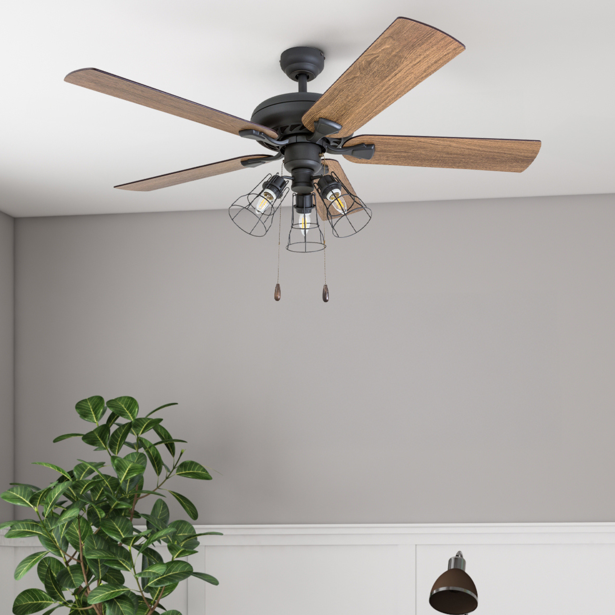 52 Inch Lincoln Woods, Bronze, Remote Control, Ceiling Fan