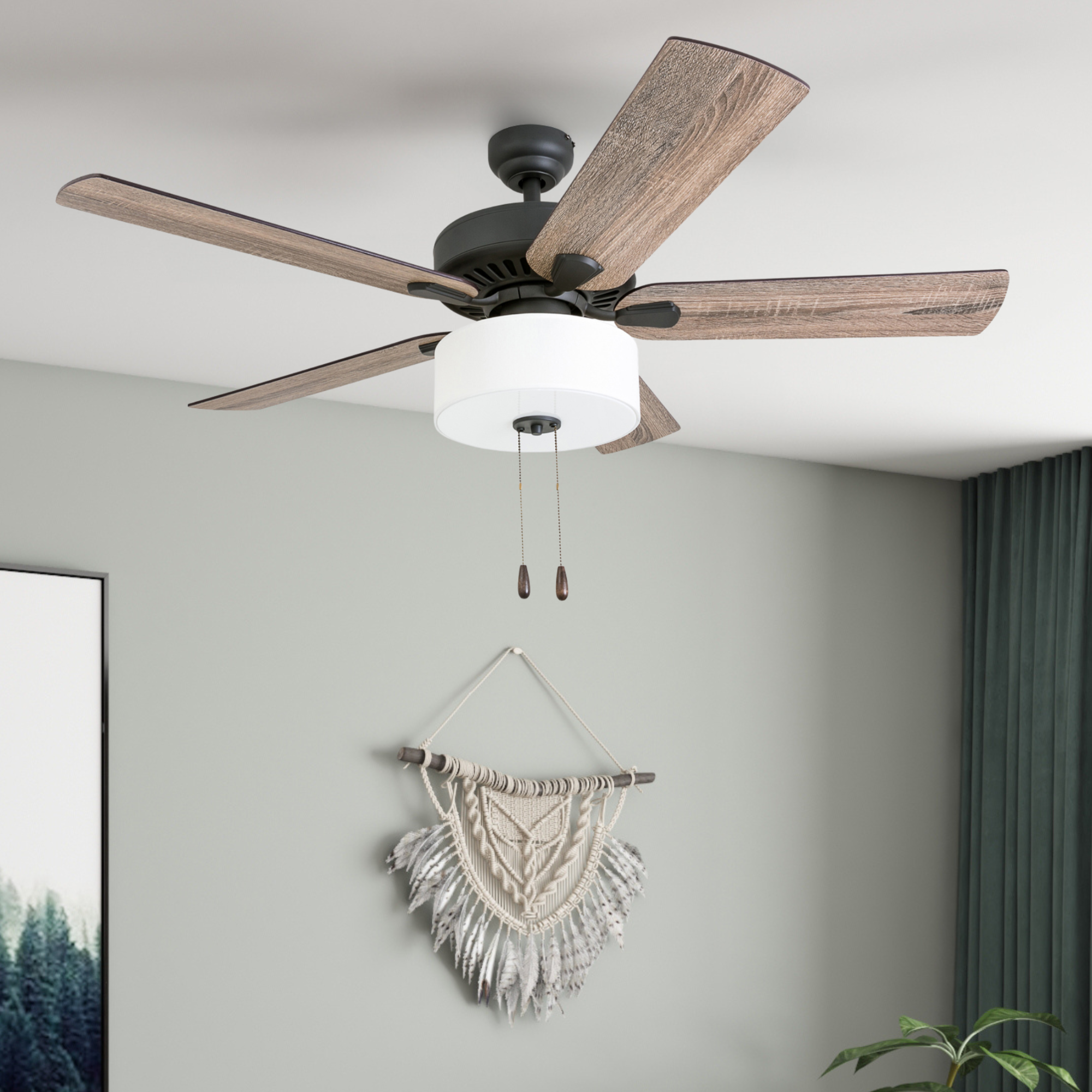 52 Inch Canoe Ridge, Bronze, Remote Control, Ceiling Fan