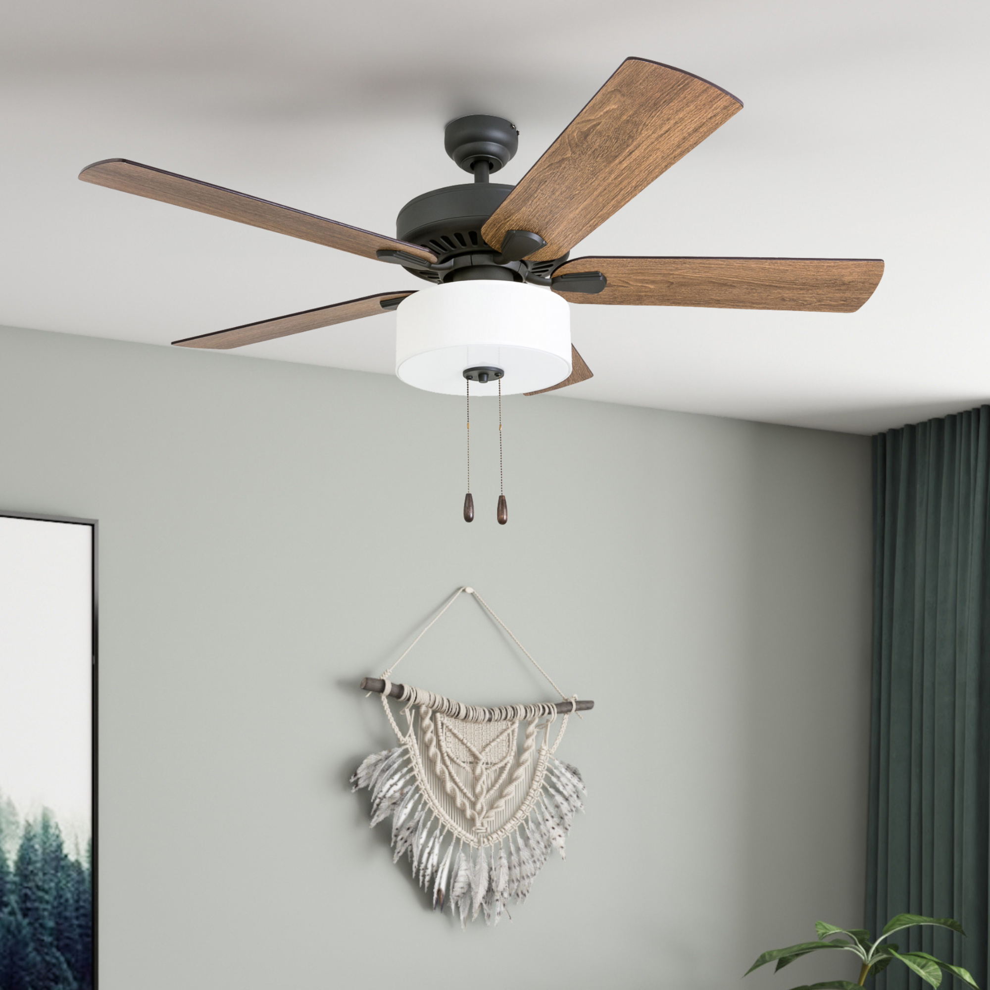 52 Inch Canoe Ridge, Bronze, Remote Control, Ceiling Fan