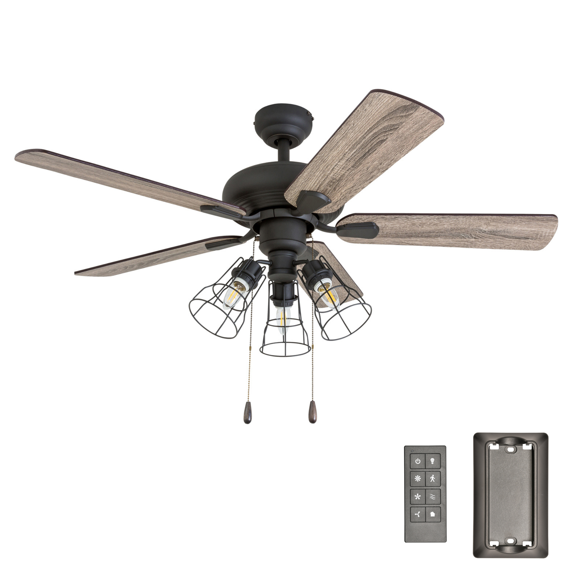 42 Inch Madison County, Bronze, Remote Control, Ceiling Fan