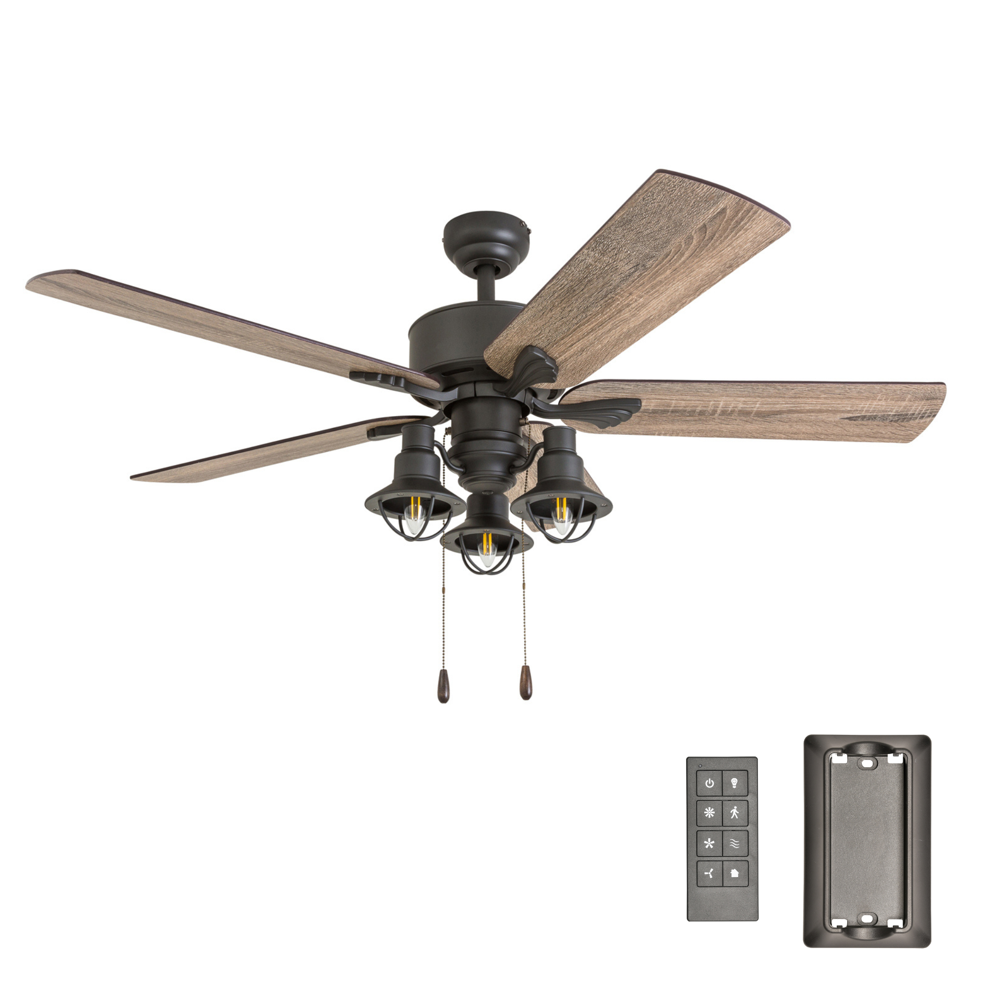 52 Inch Sivan, Bronze, Remote Control, Ceiling Fan