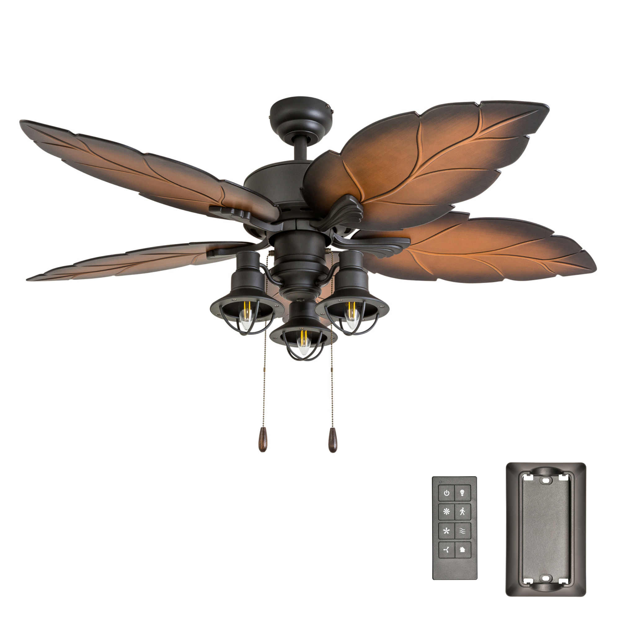 52 Inch Ocean Crest, Bronze, Remote Control, Indoor/Outdoor Ceiling Fan