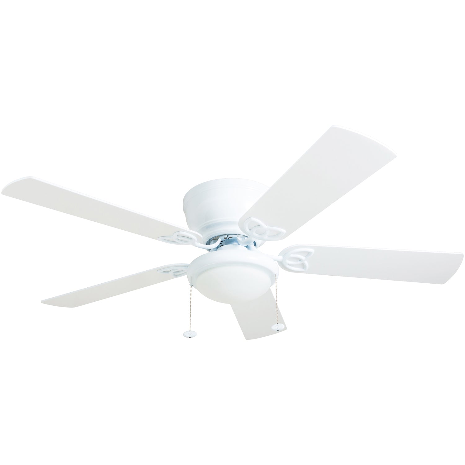 52 Inch Benton, White, Pull Chain, Ceiling Fan