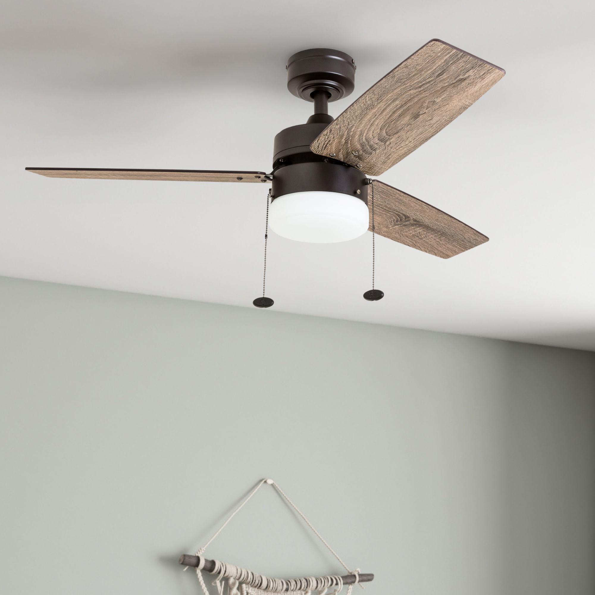 42 Inch Reston, Espresso, Pull Chain, Ceiling Fan