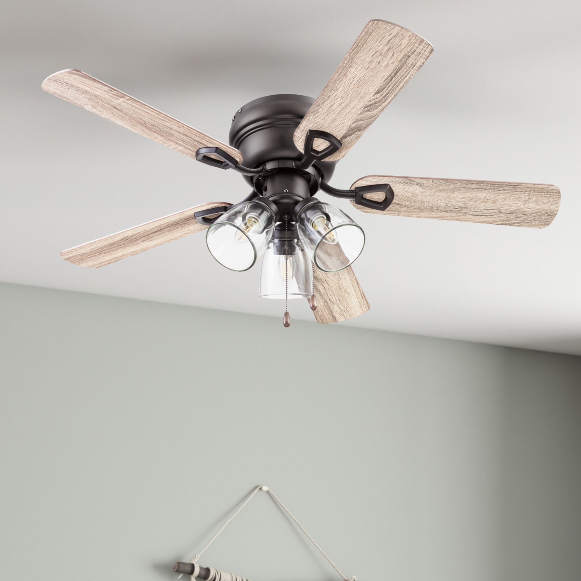 42 Inch Renton, Espresso Bronze, Pull Chain, Ceiling Fan