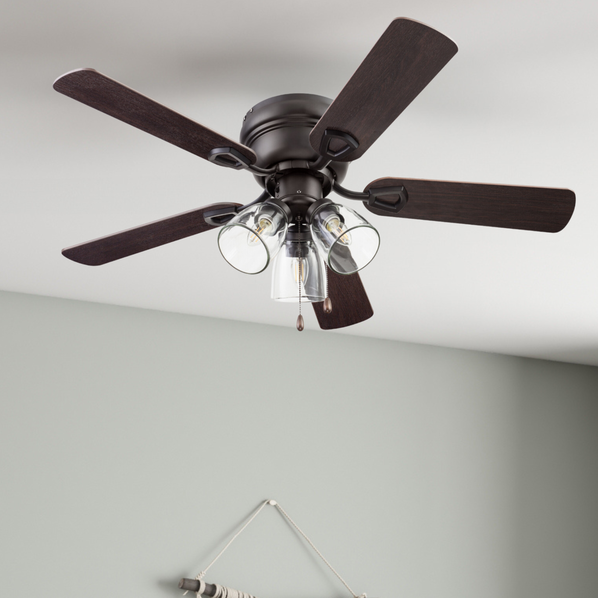 42 Inch Renton, Espresso Bronze, Pull Chain, Ceiling Fan